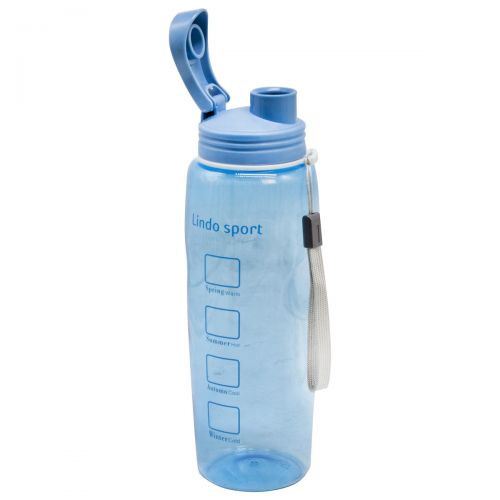 Спортивная бутылка для воды, 500 мл (голубая) (Lindo)