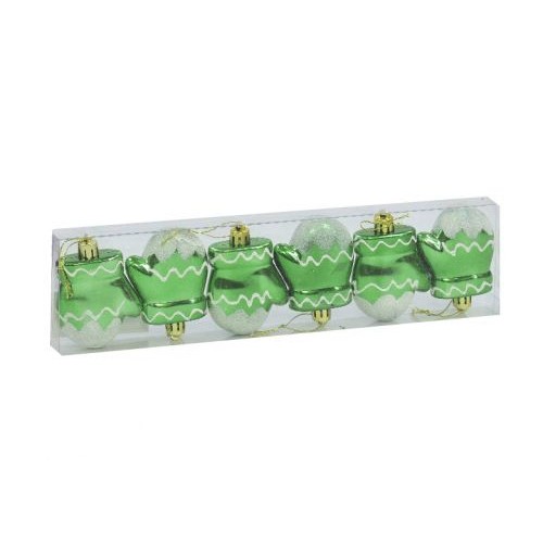 Ёлочная игрушка Рукавичка зеленая 7 см (MiC)