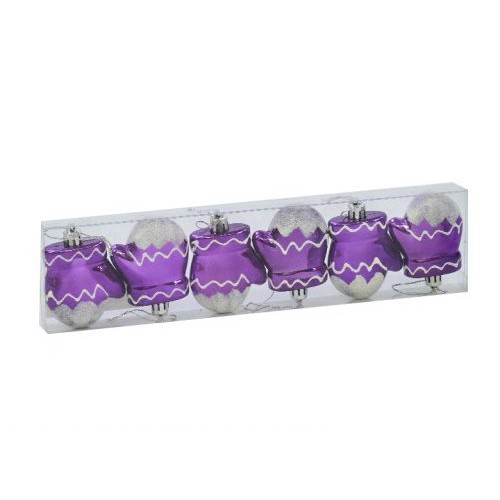 Ёлочная игрушка Рукавичка фиолетовая 7 см (MiC)