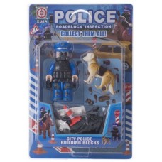 Игрушечный набор "Police Roadblock Inspection" с собакой