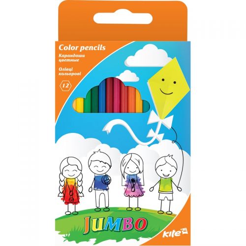 Кольорові олівці "Jumbo", 12 кольорів (MiC)