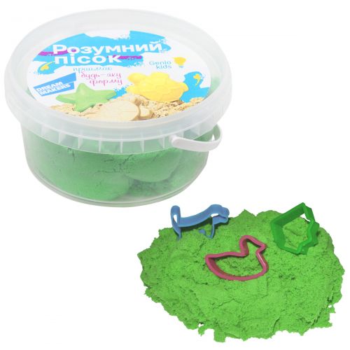 Набор для детского творчества "Умный песок", 500 г (зеленый) (MiC)