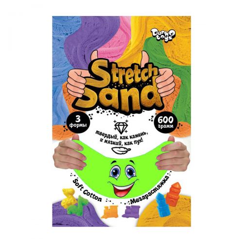 Кинетический песок Stretch Sand салатовый (Dankotoys)