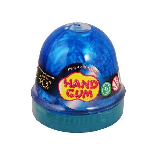 Лизун-антистресс "Hand gum" 120 г синий (MiC)
