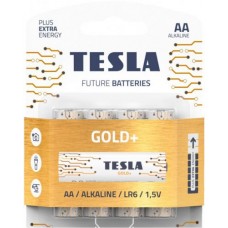 Батарейки TESLA AA GOLD + (LR06), 4 штуки