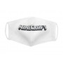 Многоразовая 4-х слойная защитная маска "Майнкрафт" размер 3, 7-14 лет (белый) (MiC)