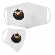 Многоразовая 4-х слойная защитная маска "Angry birds Бомб" размер 3, 7-14 лет