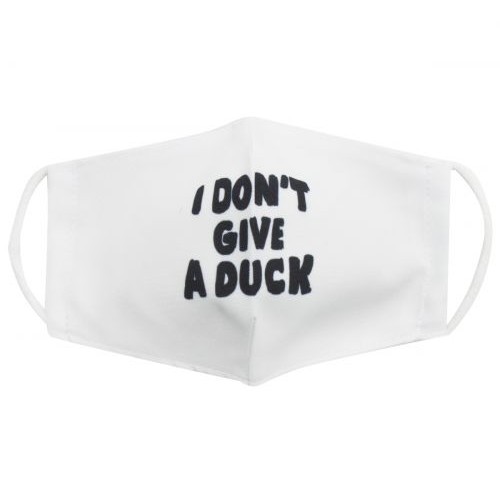 Многоразовая 4-х слойная защитная маска "I dont give a duck" размер 3, 7-14 лет (MiC)
