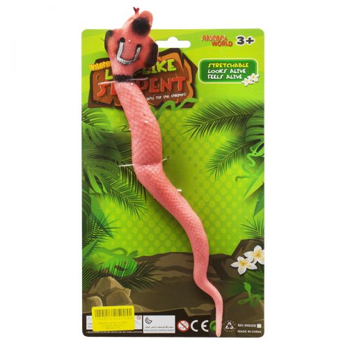 Змея-тянучка "Кобра", розовый (MiC)