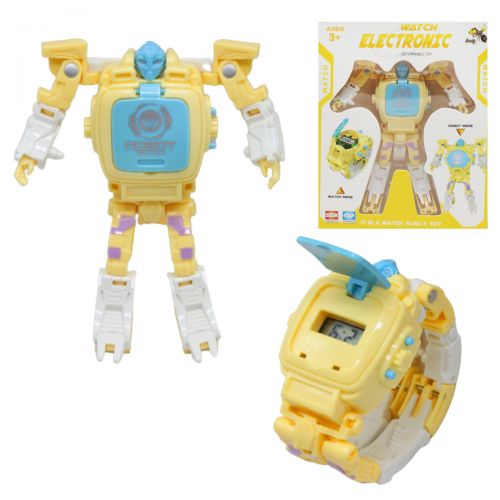 Трансформер-часы "Electronic", желтый (Dade Toys)