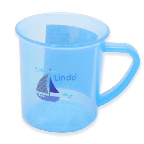 Детская чашка 150 мл, синяя (Lindo)