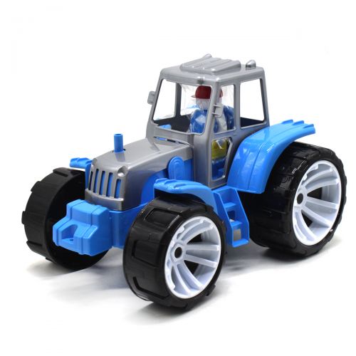 Трактор пластиковый, синий (Bamsic)