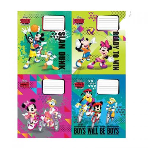 Набір зошитів у косу лінію "Mickey Mouse" 25 шт, 12 аркушів (Kite)