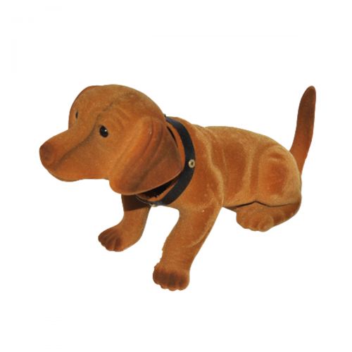Собачка с шатающей головой, коричневая (MiC)