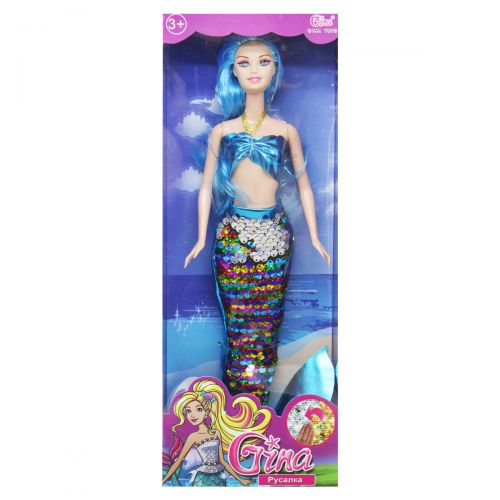 Кукла русалка "Gina", синий (Gina)