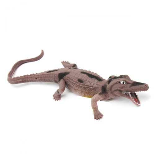 Игрушка-тянучка "Крокодил", коричневая (MiC)