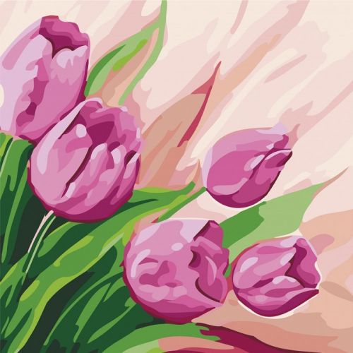 Картина по номерам "Персидские тюльпаны" ★★ (Идейка)