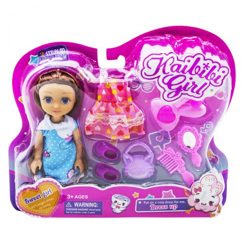 Игровой набор с куклой "Sweet girl", в голубом (MiC)