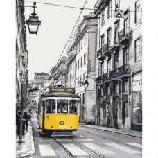 Картина по номерам "Жёлтый трамвайчик" ★★★★★