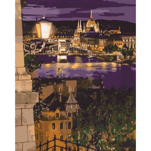 Картина по номерам "Магические краски Будапешта" (Идейка)