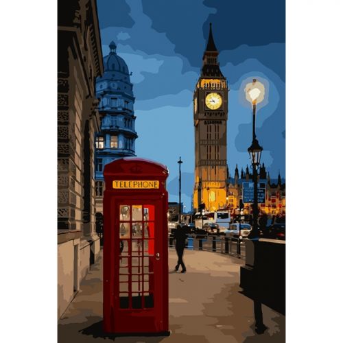 Картина по номерам "Вечерний Лондон 2" ★★★★ (Идейка)