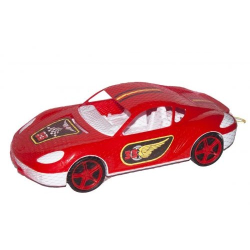 Машина спортивна з наклейками (червона) (Kinderway)