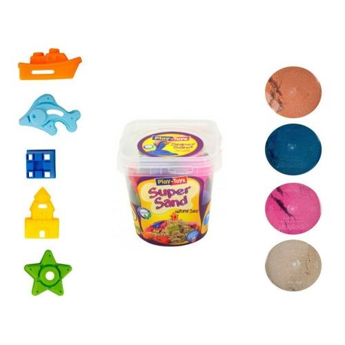 Кинетический песок "Super Sand", с формочками (Play Toys)