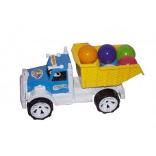 Вантажівка Бамсік з кульками (жовтий)