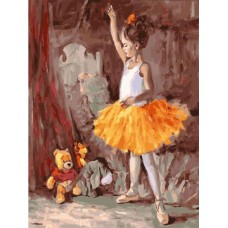 Картина по номерам "Маленькая балерина" ★★★★