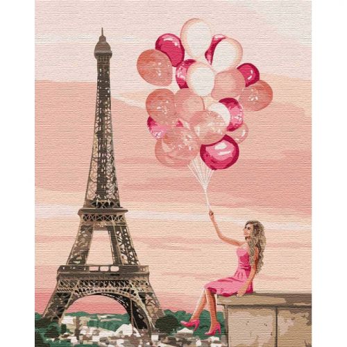Картина за номерами "Лілові фарби Парижа" ★★★★ (Ідейка)