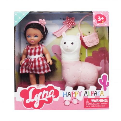 Игровой набор "Happy Alpaca", розовый (Lyna)