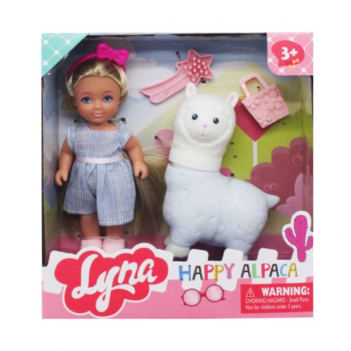 Игровой набор "Happy Alpaca", голубой (Lyna)