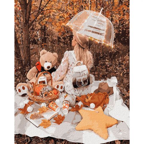 Картина по номерам "Осенний пикник" ★★★★★ (Идейка)