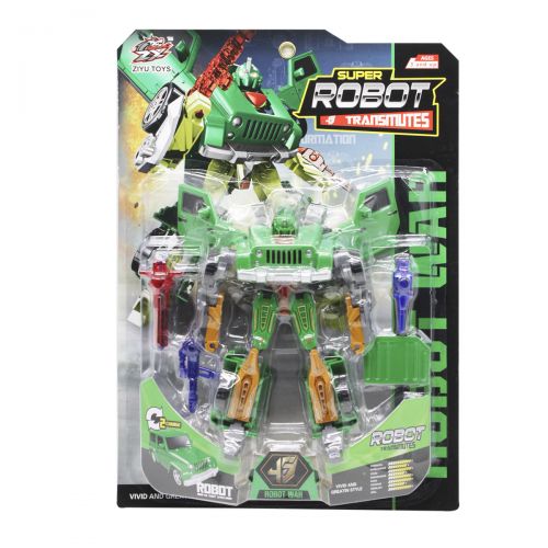 Трансформер "Super Robot", зеленый (Ziyu Toys)