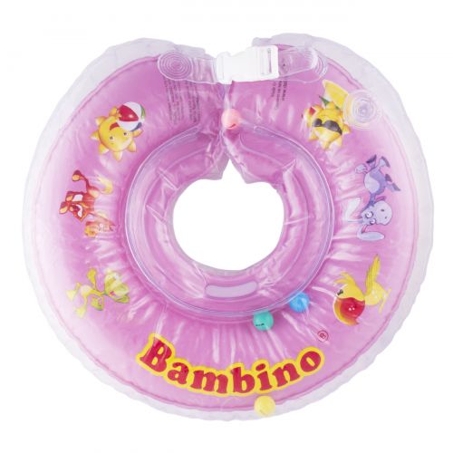 Круг для купания младенцев "Bambino", розовый (MiC)