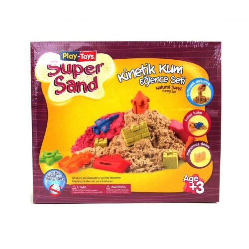 Кинетический песок "Super Sand" с песочницей (Play-Toys)