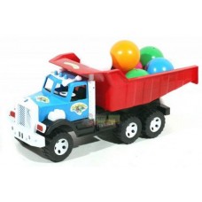 Машинка "Фарго" с пластиковыми шариками (с красным кузовом)