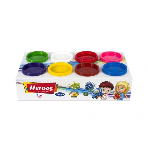 Набор теста для лепки "Heroes" 8 цветов (Play Toys)