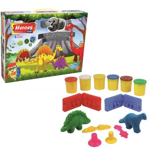 Набор теста для лепки "Динозаврики" (Play-Toy)