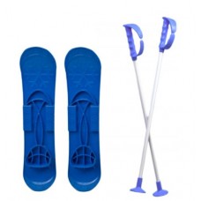 Уценка. Детские лыжи "SKI BIG FOOT" (синие) - разорвана и склеена скотчем упаковка