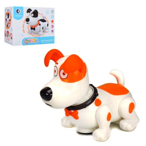 Интерактивная игрушка "Cute Dog", оранжево-белый (CHUANG XING)