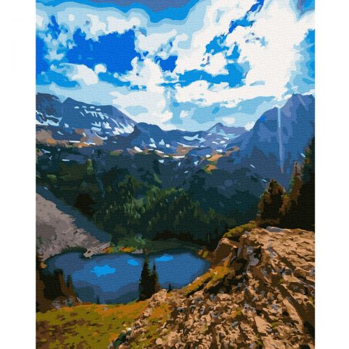 Картина за номерами "Гірське озеро" (Rainbow Art)