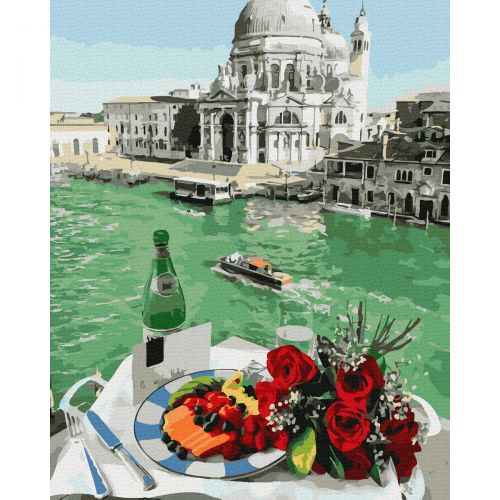 Картина за номерами "Сніданок у Венеції" (Rainbow Art)