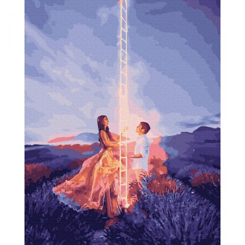 Картина по номерам "Лестница любви" (Rainbow Art)