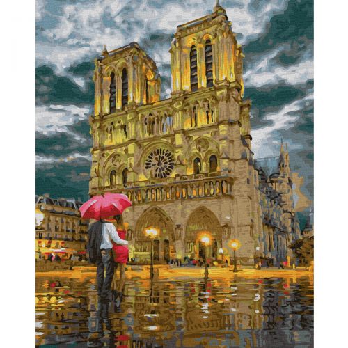 Картина по номерам "Храм в центре Парижа" (Rainbow Art)