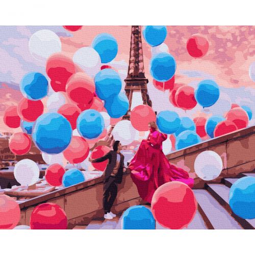 Картина по номерам "Воздущный Париж" (Rainbow Art)