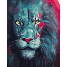 Картина по номерам "Гордый лев"