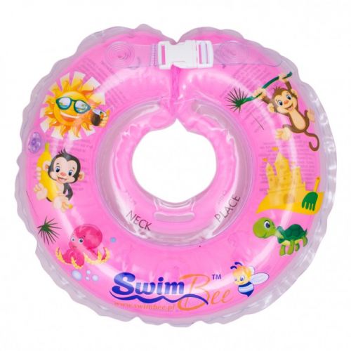 Круг для купания младенцев, розовый (SwimBee)