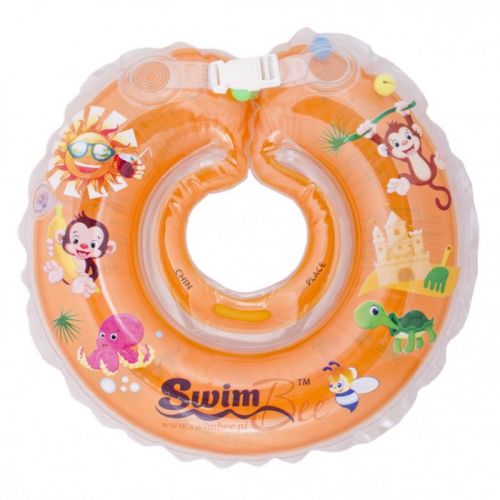 Круг для купания младенцев, оранжевый (SwimBee)