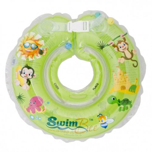 Круг для купания младенцев, зеленый (SwimBee)